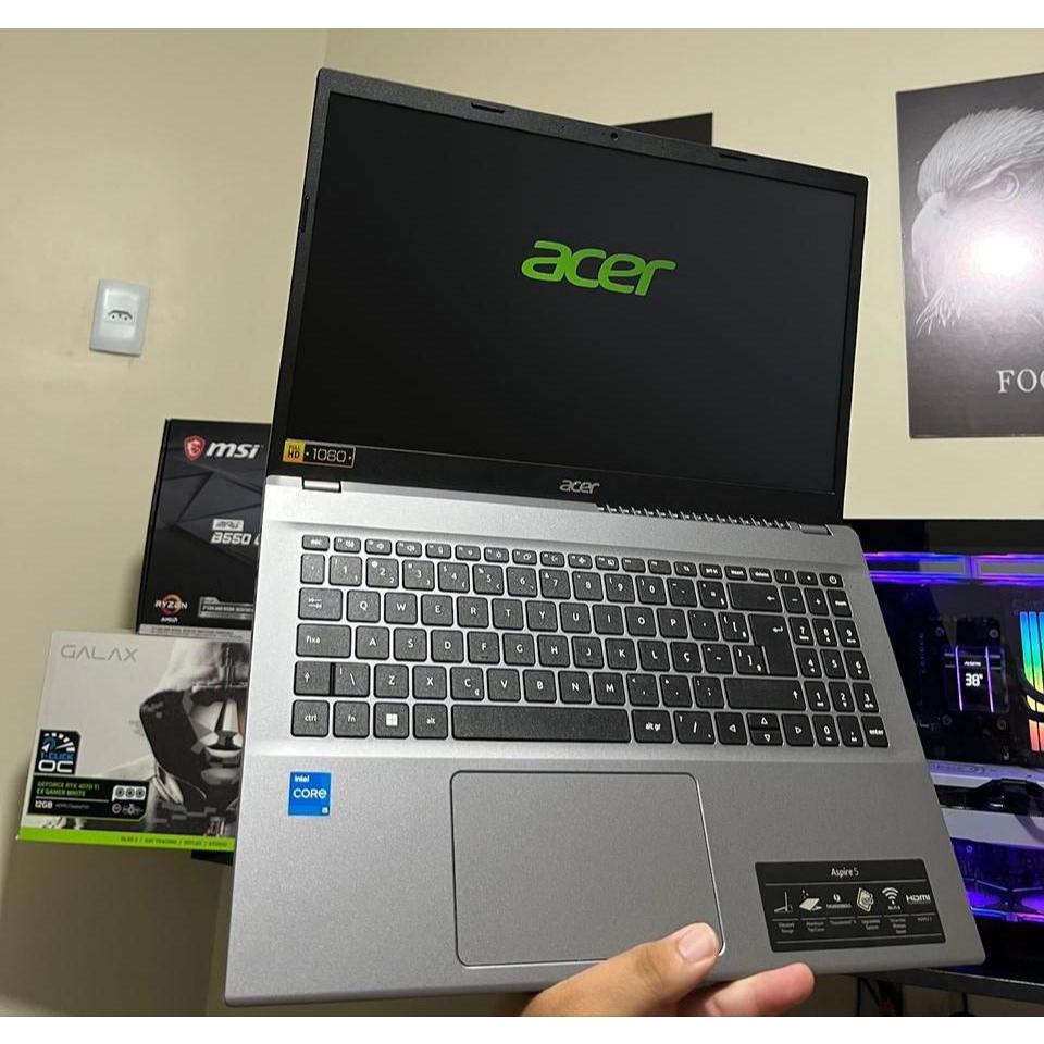 Notebook Acer Aspire 5, I5 12ª Geração, 16GB RAM, SSD 512GB, Tela 15.6