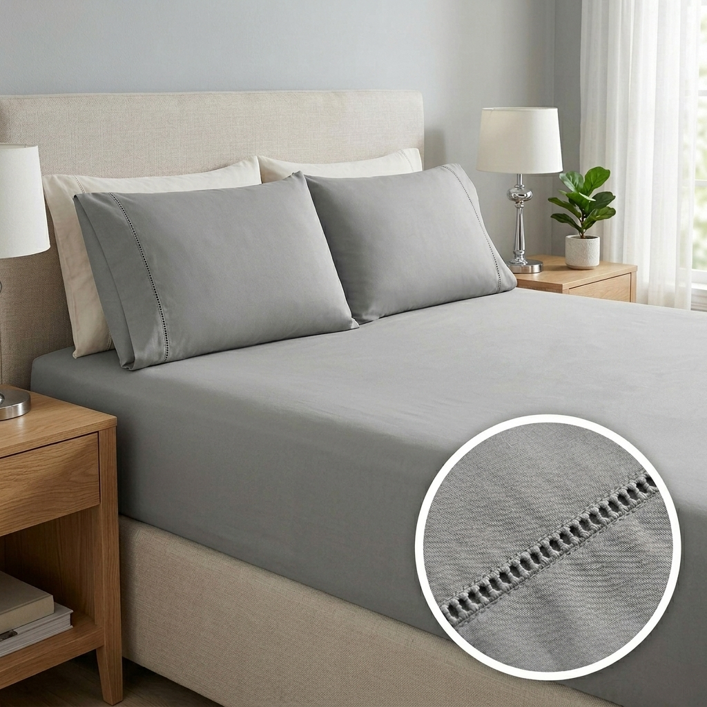 Jogo de Cama Lençol Solteiro Casal Queen King 3 Peças Algodão 400 Fios Jogo de Cama Casal Estilo e Conforto