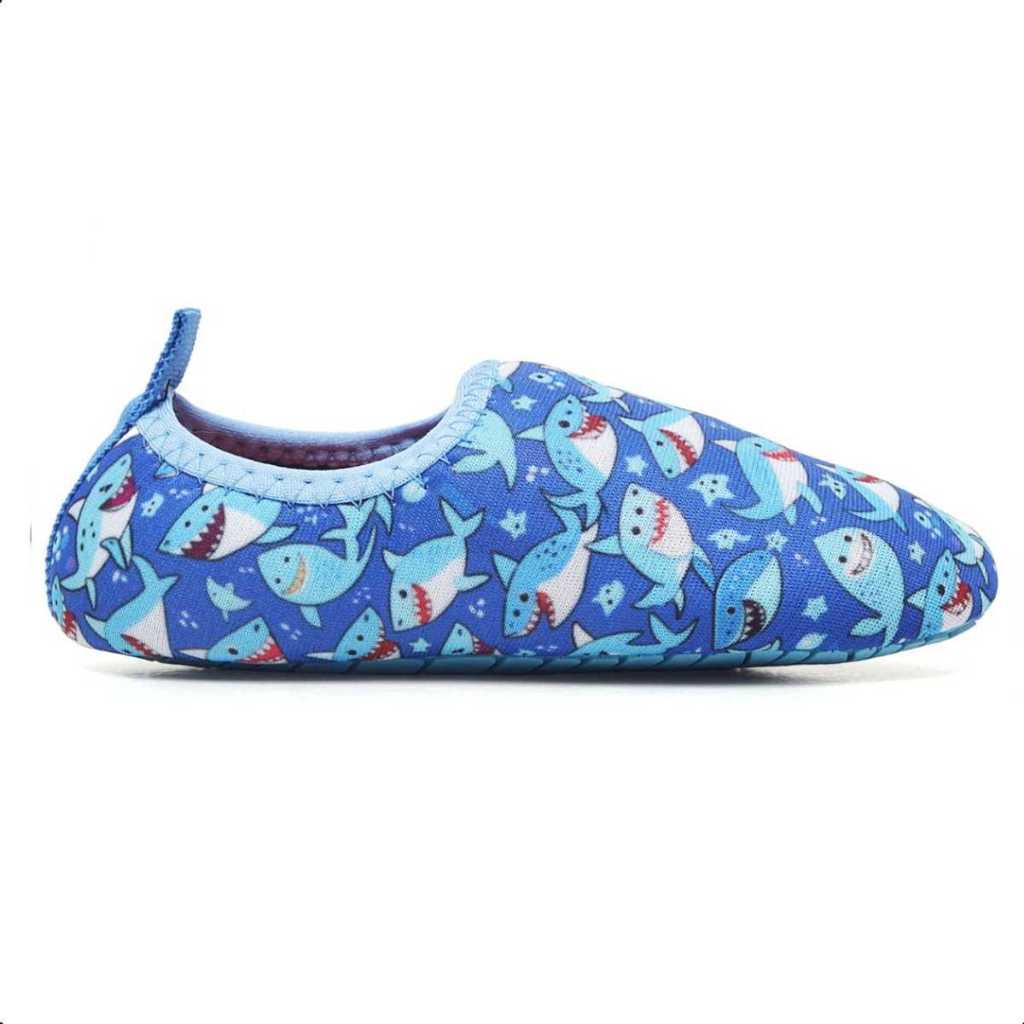 Sapatilha Antiderrapante Tubarao Neoprene Sapato Aquático De Criança Infantil Calce Fácil
