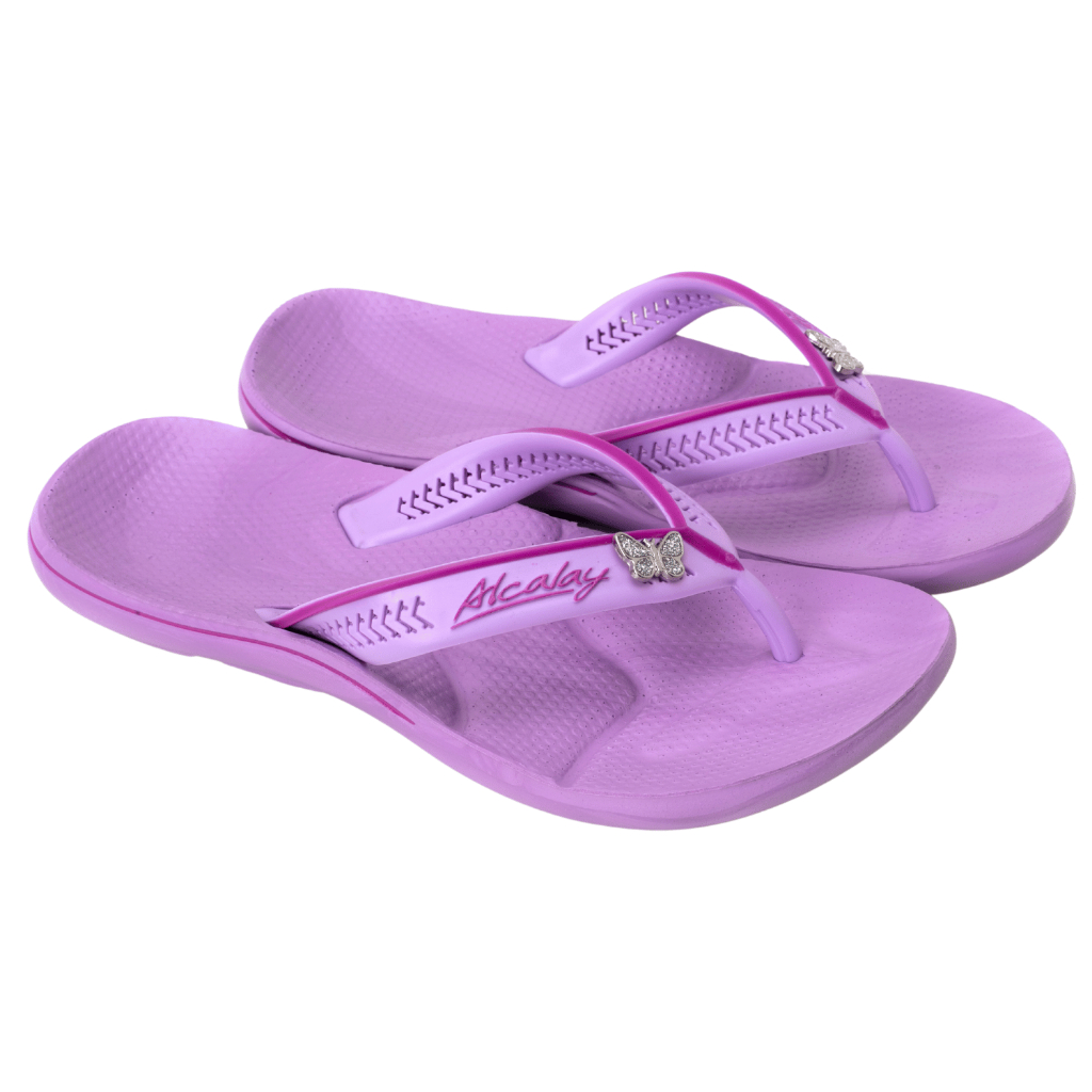 Chinelo Feminino de Dedo Feminino Ortopédico Anatômico Antiderrapante Lilás