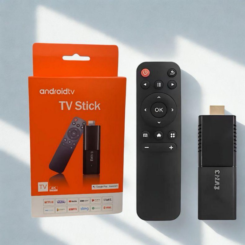 TV Stick Android 4K Ultra HD com Wi-Fi e HDMI | Android TV com Controle e Comando de Voz