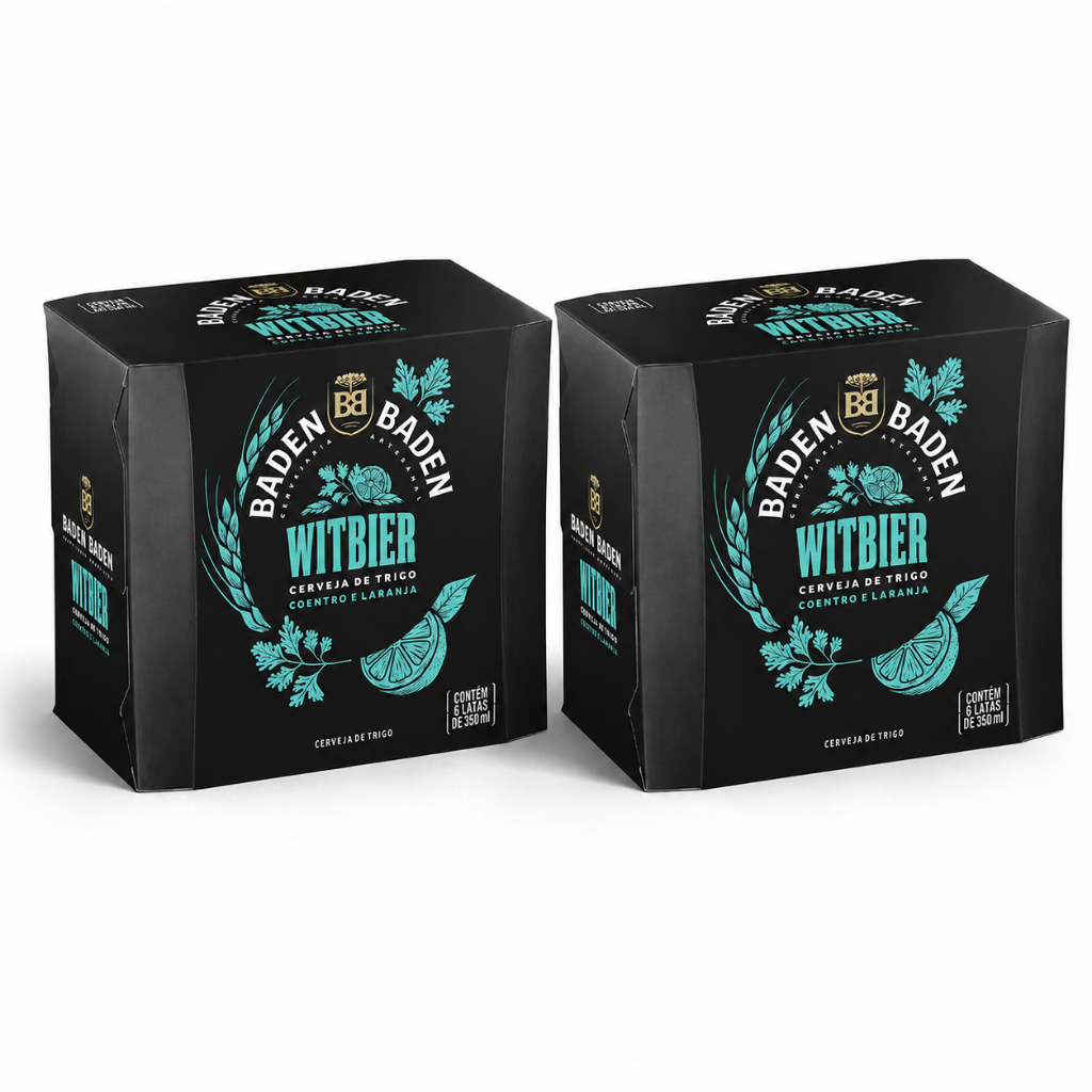KIT Cerveja Baden Baden Witbier 350ml – Cerveja Artesanal de Trigo - 12 unidades