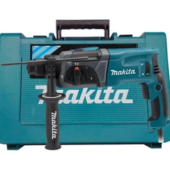 Martelete Combinado Makita HR2470, Rotativo, Rompedor, 800W, Preto/Azul