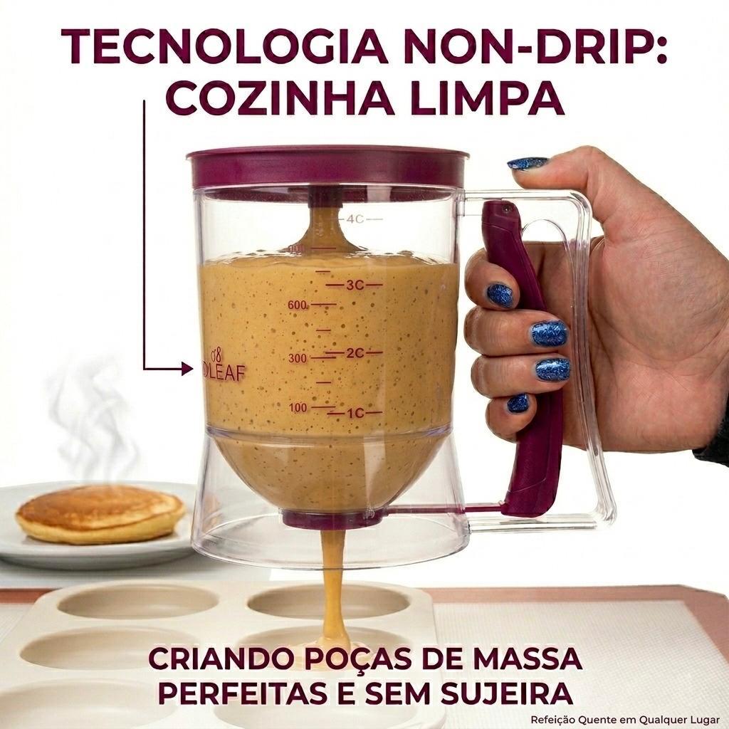 Copo Dispenser Dosador De Massa Panqueca Cupcake 900ml