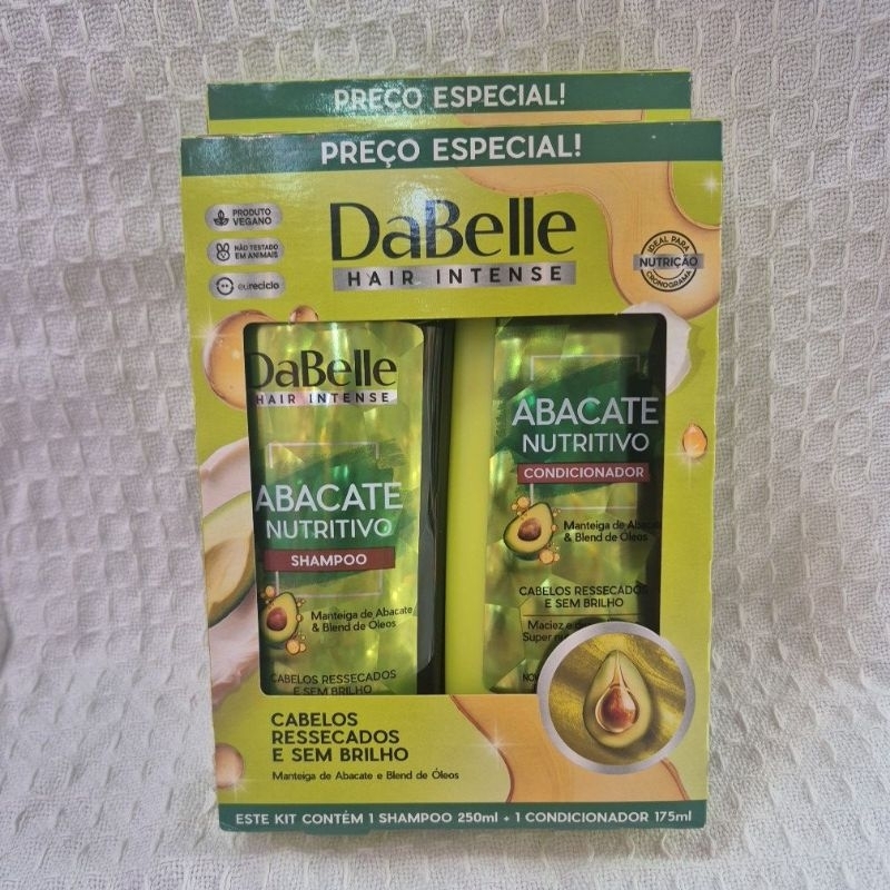 Kit Dabelle Shampoo 250ml e Condicionador 175ml Abacate