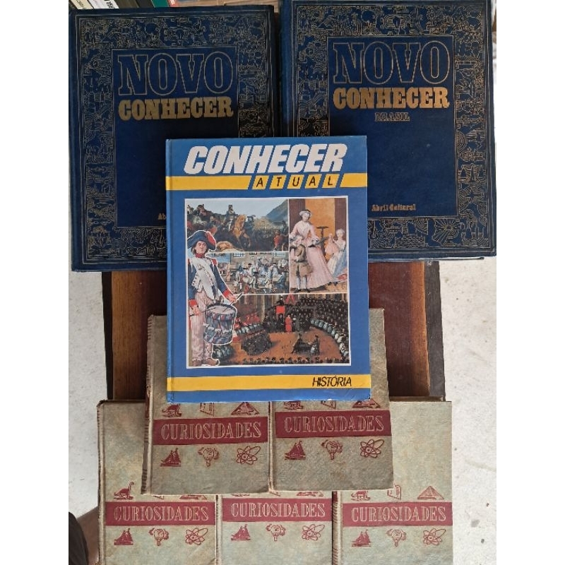KIT 08 LIVROS USADOS ANTIGOS RARO ANOS 1960 VARIOS VOLUMES AVULSOS Curiosidades // NOVO CONHECER  ATUAL (APA DURA)