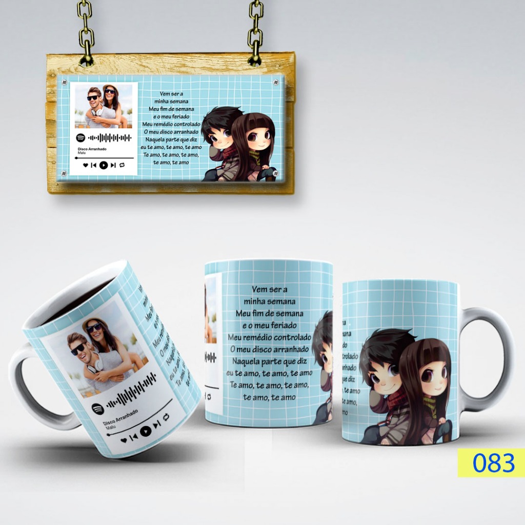 Caneca De Porcelana Presente Namorados Sempre Juntos