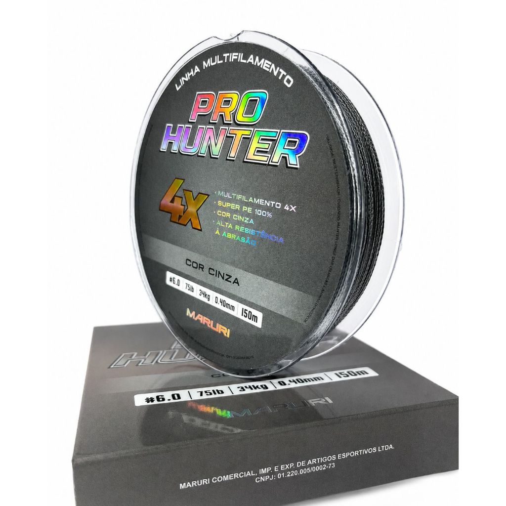 Linha Multifilamento 4X Maruri Pro Hunter 150 Metros Várias Medidas