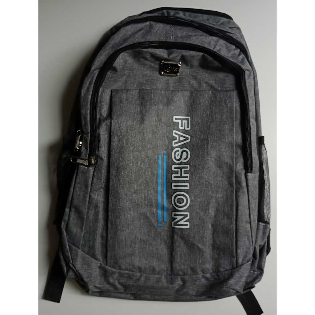 Mochila Casual Juvenil 3 Compartimentos Cor Cinza