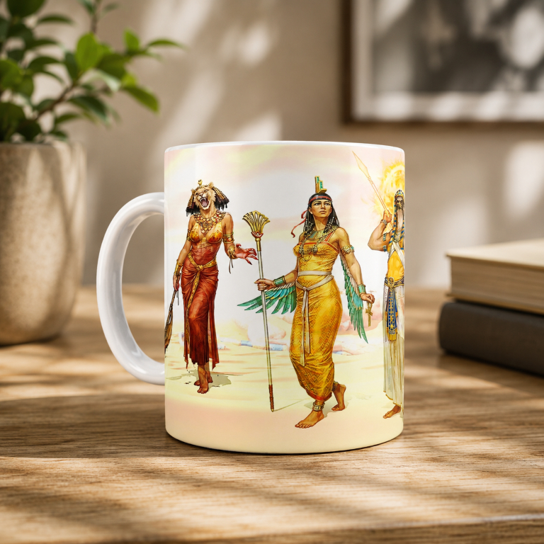 Caneca Deuses egípcios antigo Egito pirâmides do Egito