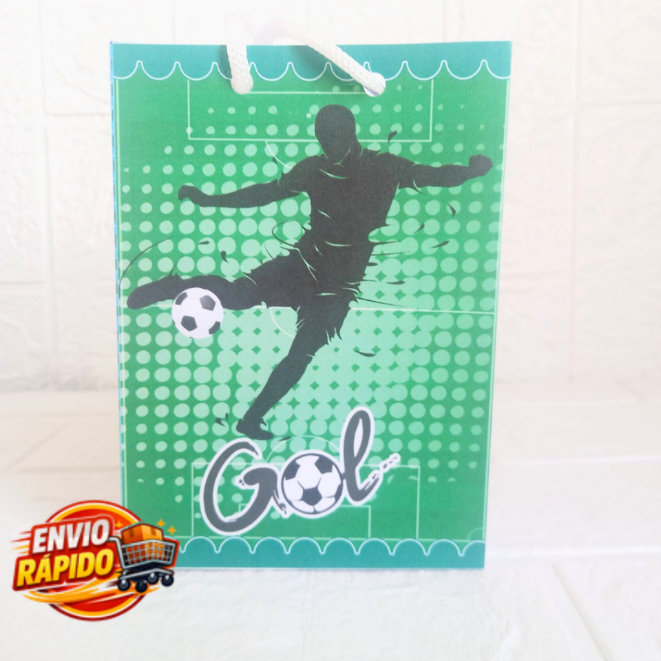 Sacolinha Futebol Personalizada| Festa Infantil|Lembrancinhas|Aniversário|mesversário|supresa