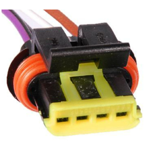 CHICOTE ELETRICO 4 VIAS GM CORSA VW GOL MI/ SANTANA/ POLO FIAT PALIO 1.0/1.5 TEMPRA 86/ CAMINHAO/ ONIBUS (SENSOR FLUXO M