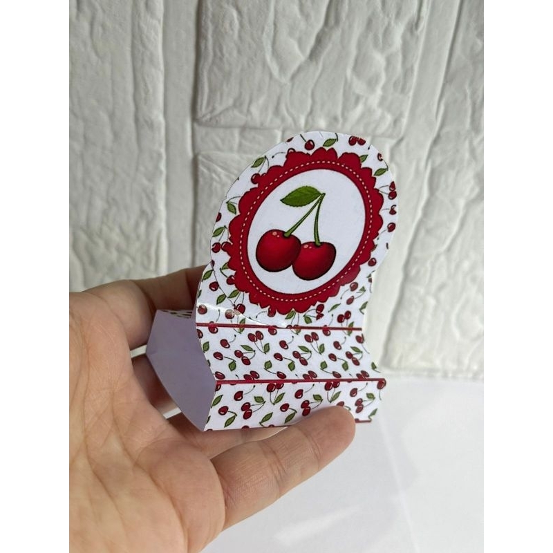 Porta Bis Cerejinha / Cerejinha Personalizada/Lembrancinha de Festa /Aniversário/Personalizados para festas