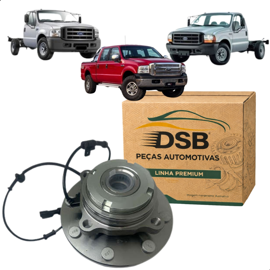 Cubo Rolamento Roda Dianteira F250 F350 F4000 4x4 C/ Abs