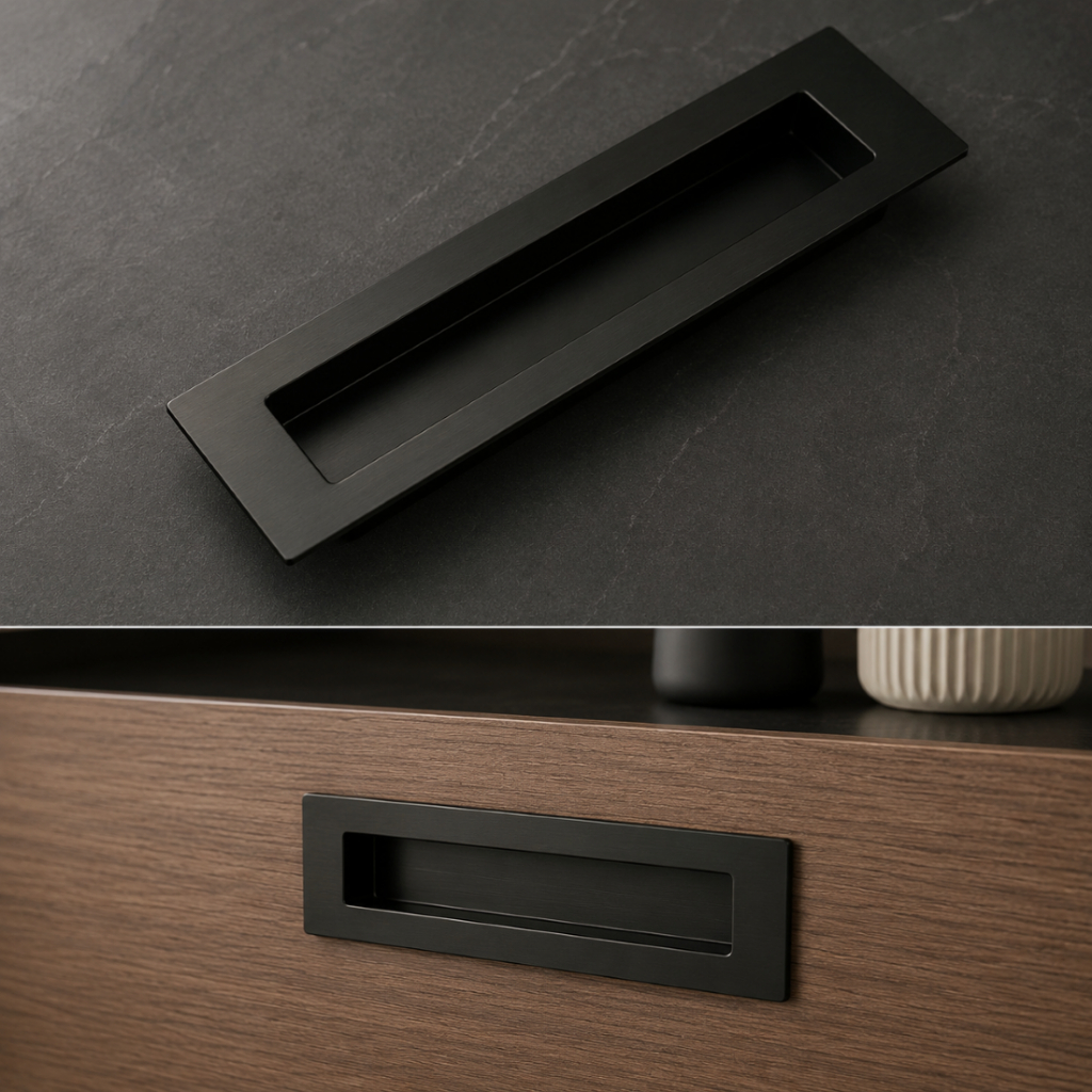 Puxador Estilo Concha  Aço Inox 25cm ou 15cm para Porta de Correr Gaveta Slim Cores Resistente.