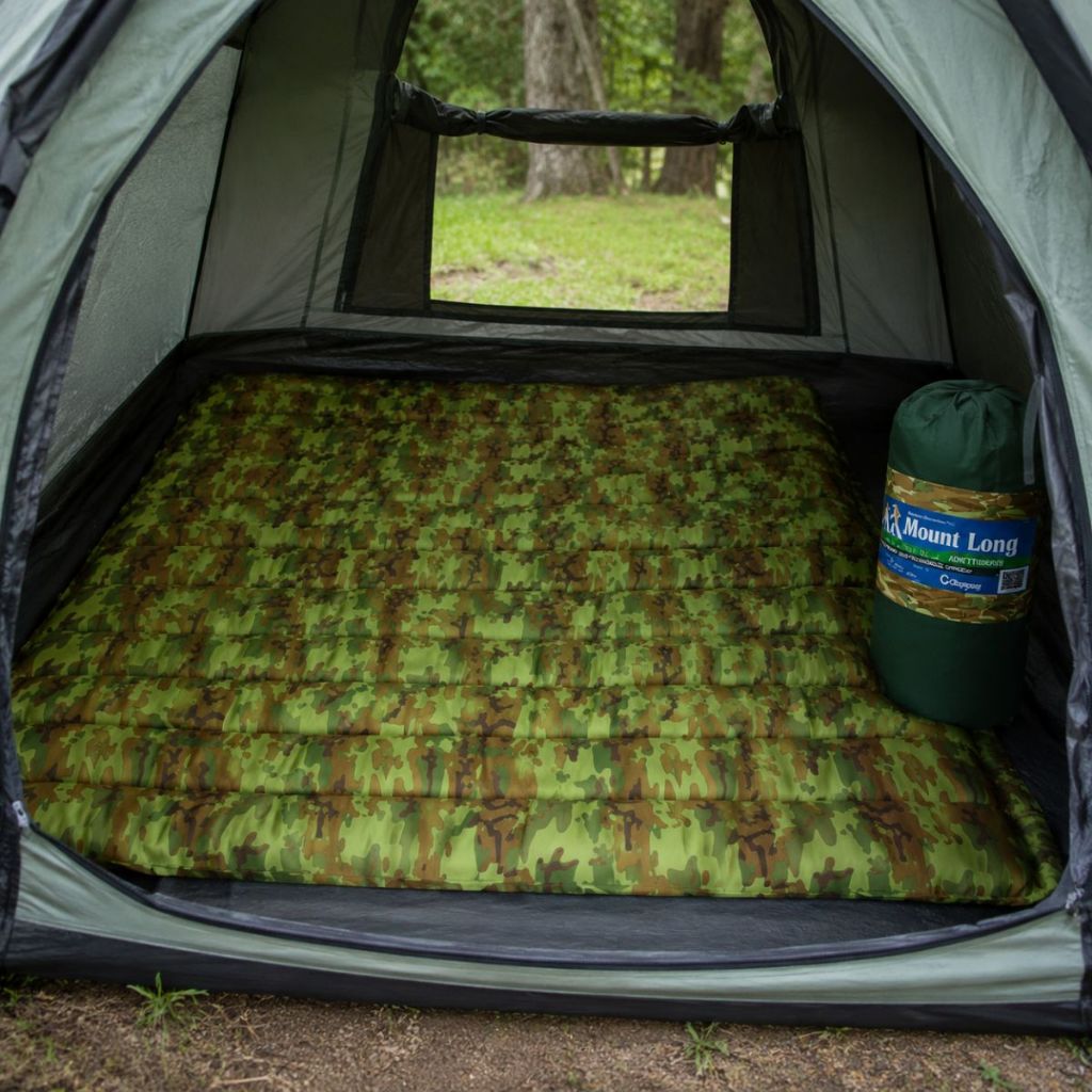 Colchonete Camping Casal 190x130cm F.A. Camuflado Colchão Dormir Trilha Retiro
