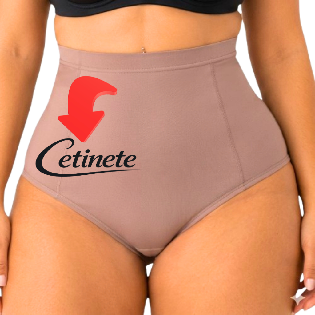 Calcinha Cinta CETINETE Compressora Modeladora Zero Barriga CINTURA MÉDIA Pós-Parto | Compressão e Sustentação