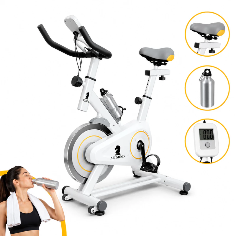 Bike Ergométrica Fitness com Painel Digital e Squeeze 120kg — foto 8