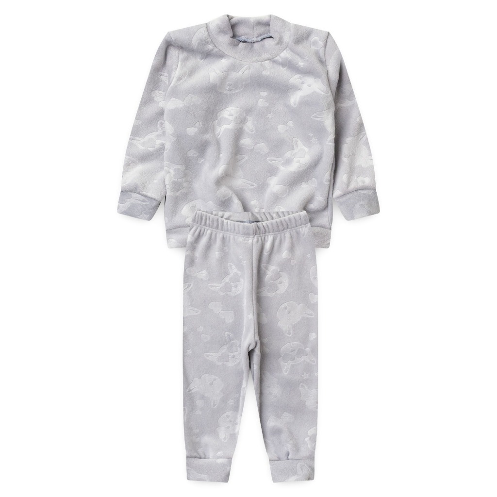 Conjunto Blusa Manga Longa e Calça Flanel Luxo- Caramelo- Ame Kids