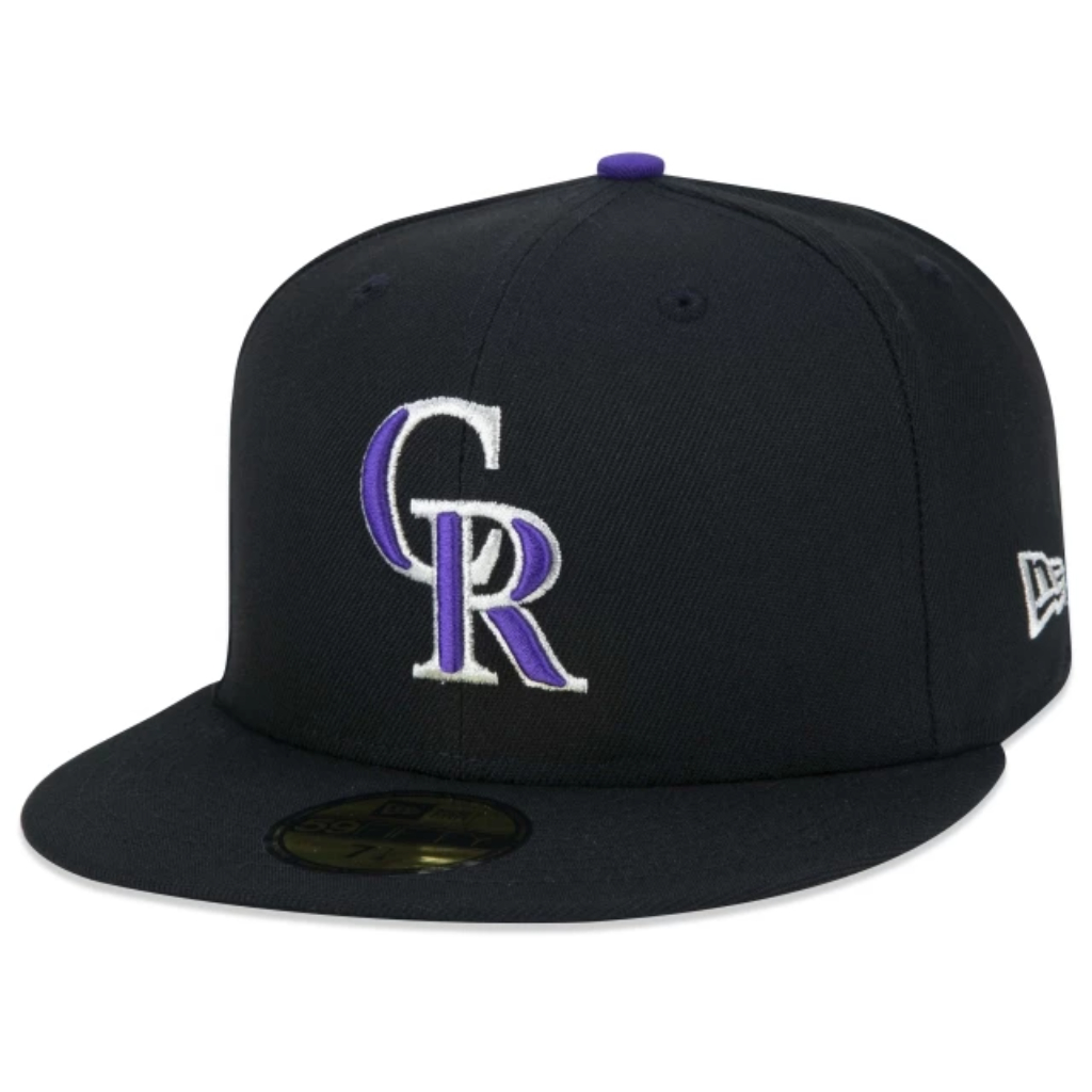Imagem Boné New Era  59FIFTY Colorado Rockies MLB Preto – Original