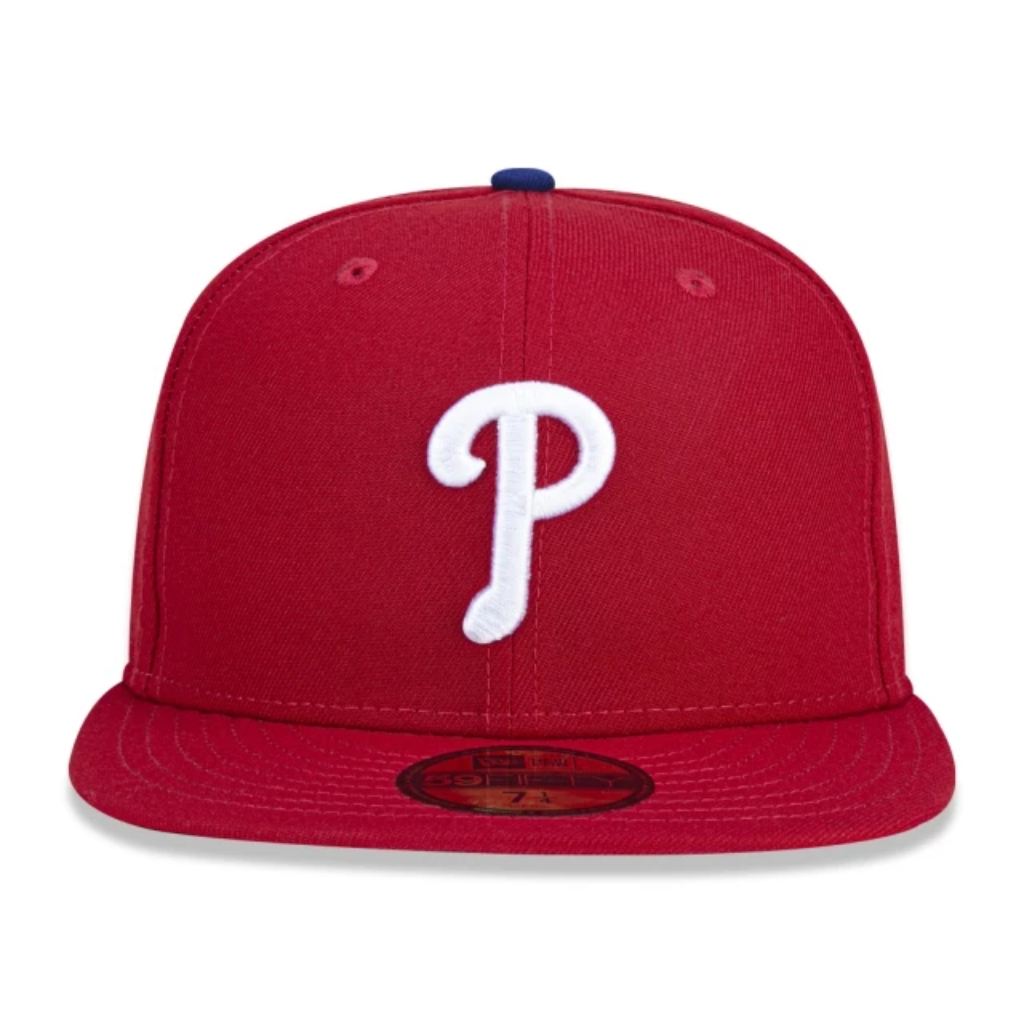 BONÉ NEW ERA 59FIFTY PHILADELPHIA PHILLIES MLB VERMELHO — FECHADO (FITTED) | ORIGINAL