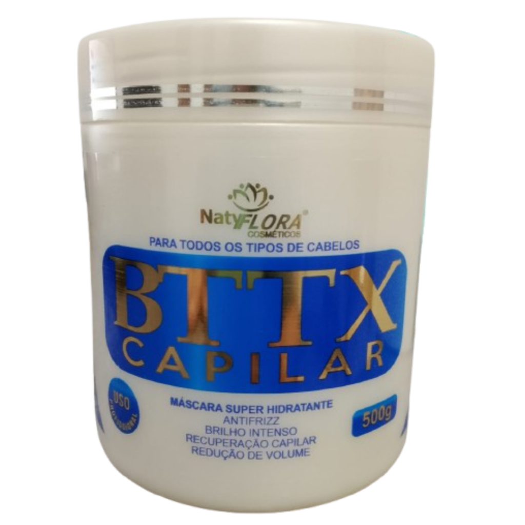 Botox Capilar NatyFlora 500g Liso Perfeito Redutor de Volume Hidratação Profunda Sem Formol
