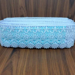 Renda Guipir RL53 13,7m x 8,1cm – Branco | Acabamento, Moda, Artesanato