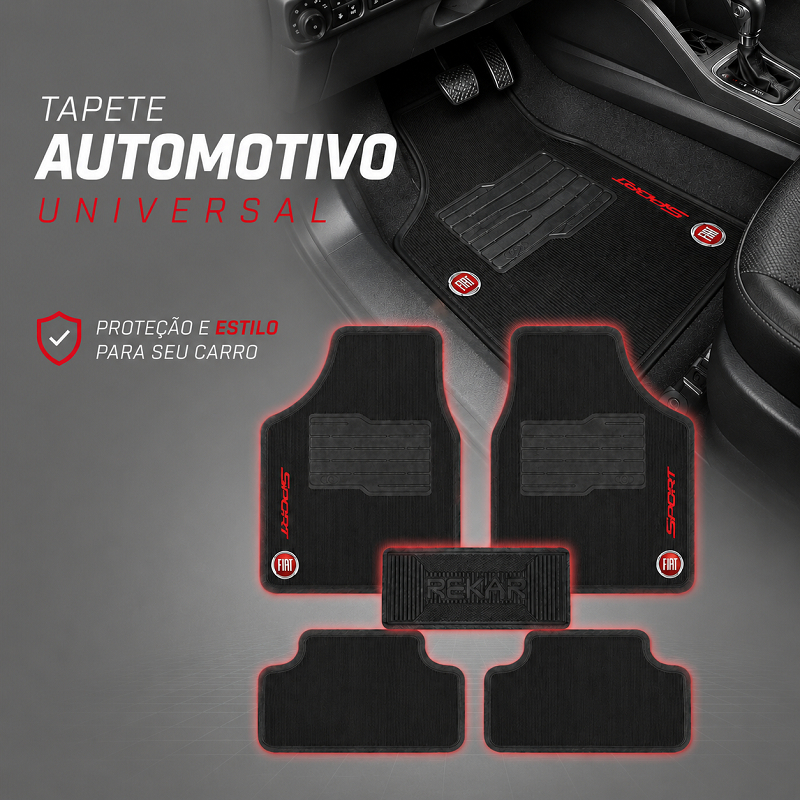 Tapete FIAT Otimizado 5 Peças