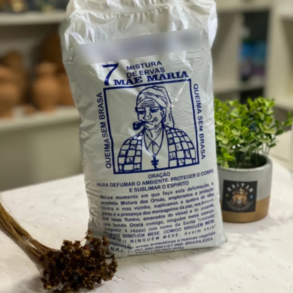 Defumação Defumador Mãe Maria 500g Queima Sem Brasa para Limpeza Energética Espiritual Proteção