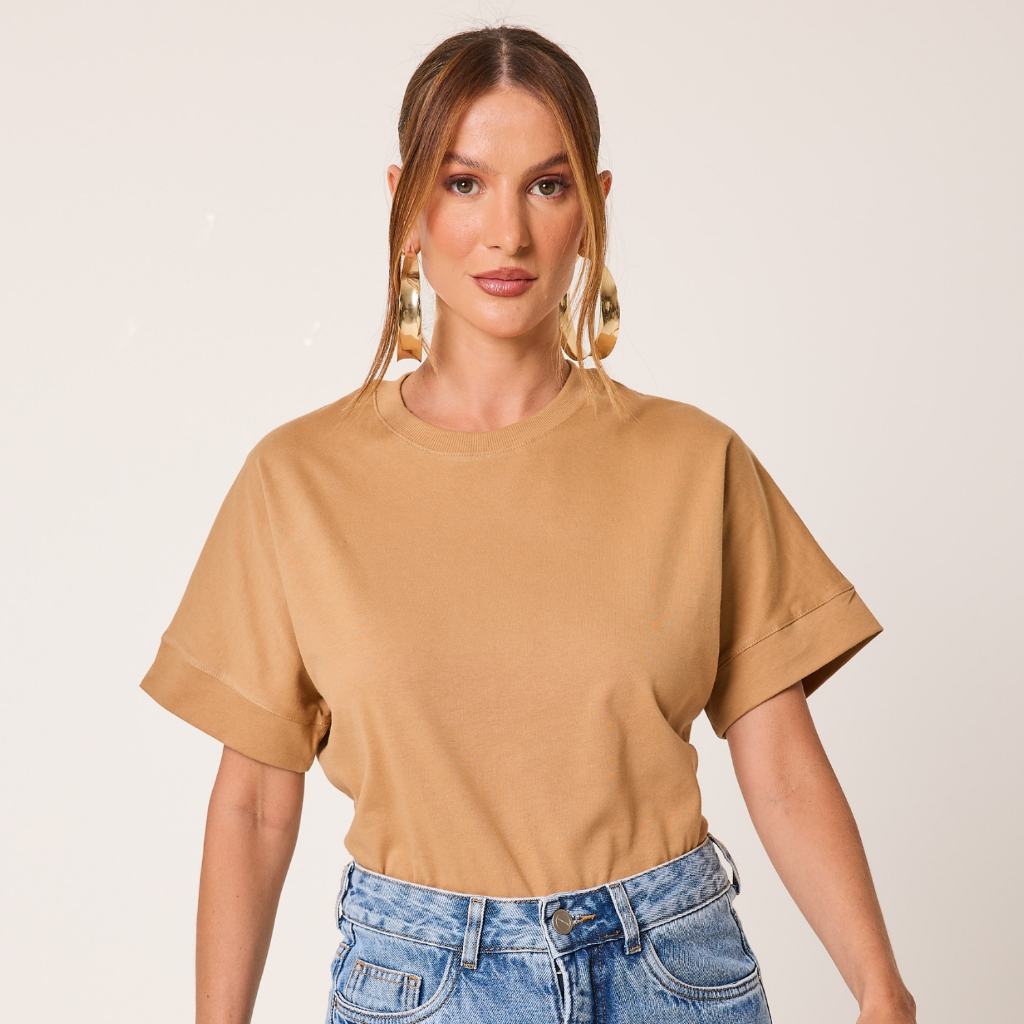 T-Shirts Oversized Algodão Cléa Store · foto 2