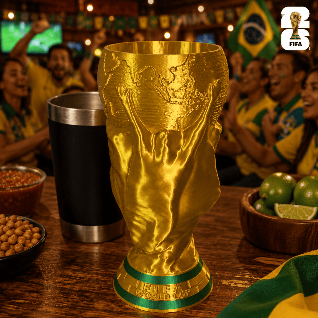 Porta Suporte Copo Térmico 473ml Taça Copa do Mundo Fifa 2026 Copos de 16,6 cm e 14,6 cm Suporte Copo