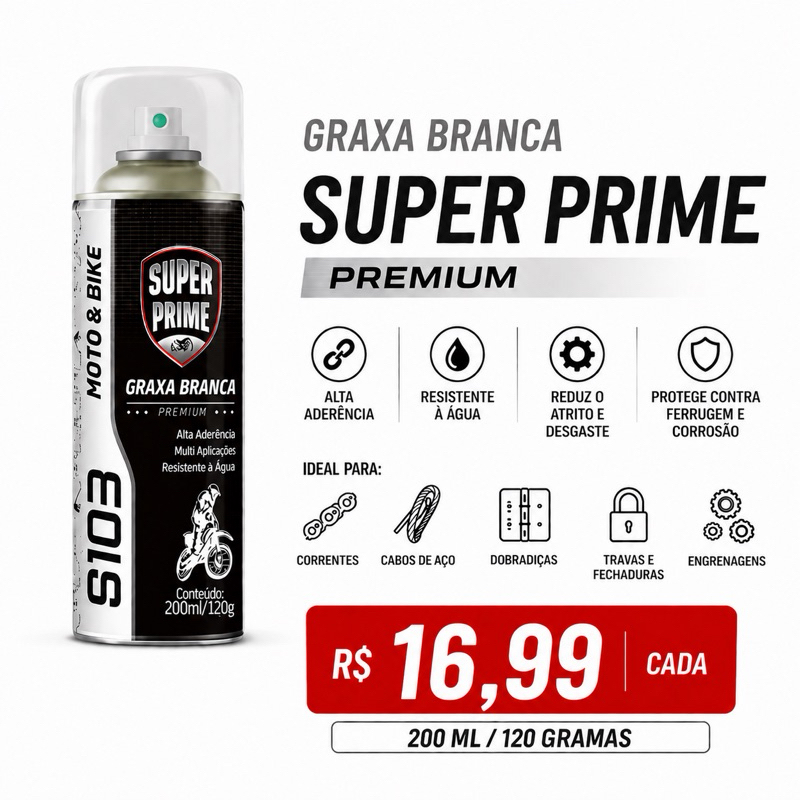 GRAXA BRANCA SUPER PRIME PREMIUM 200 ML