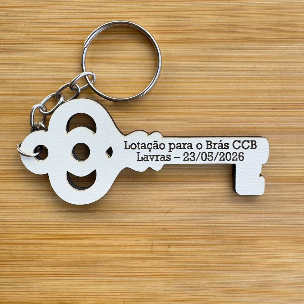 Kit Chaveiros - Chave Lembrança Imobiliaria Casa Nova Personalizada MDF Igreja CCB Evento Religioso Lembrancinha em MDF