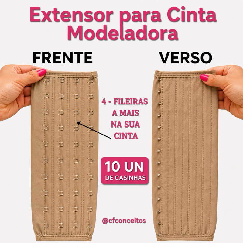 Extensor para Cintas, Camisetes e modeladores. Com 10 un de casinhas.