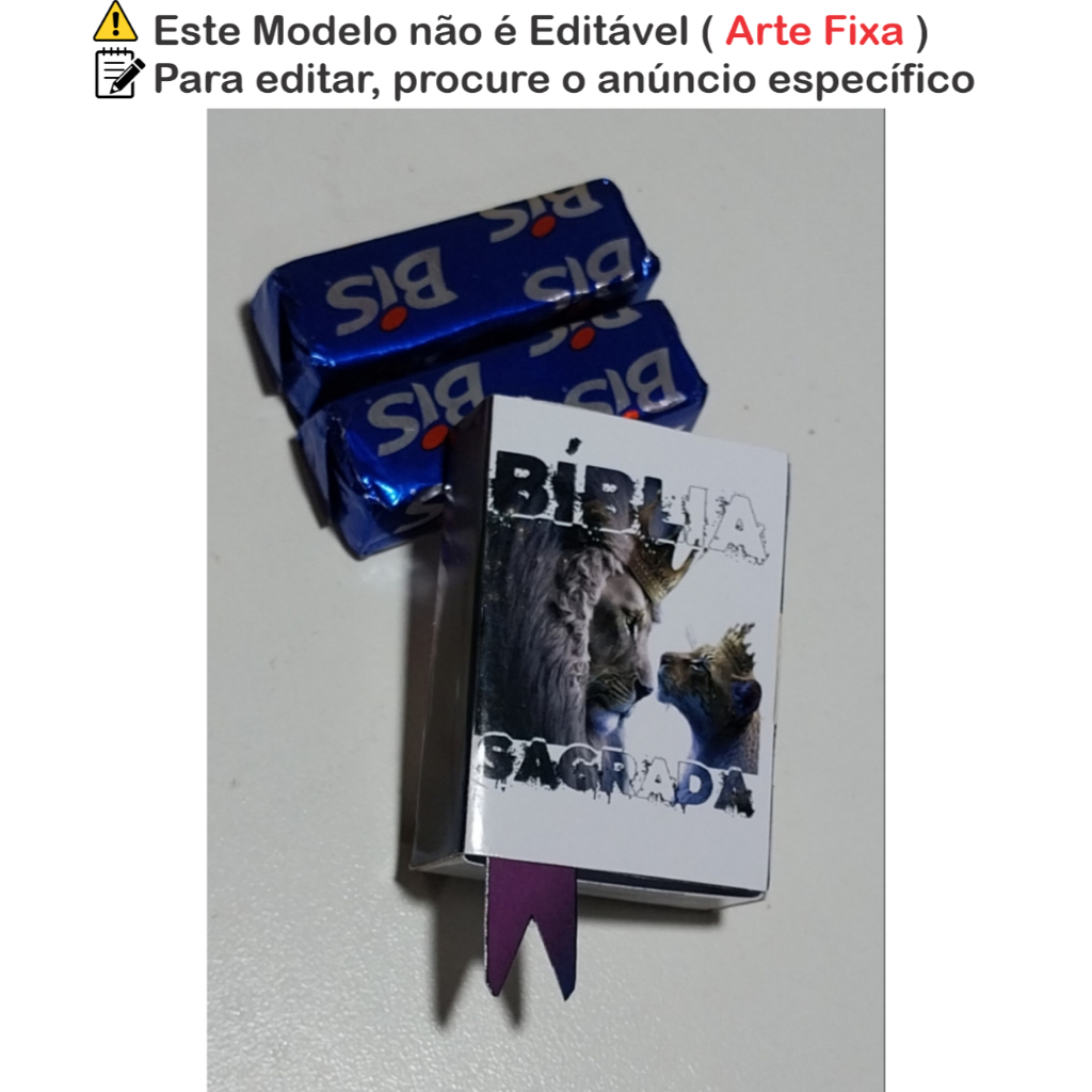 25 un - Caixinhas Bíblicas - Culto de Jovens - em Papel Fotográfico, com Montagem fácil - Leão coroado - cod Lc01