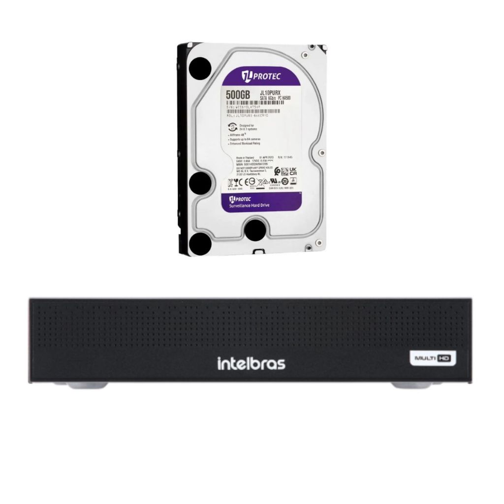 INTELBRAS | DVR MHDX 1204-C DUAL AUDIO + HD 500GB
