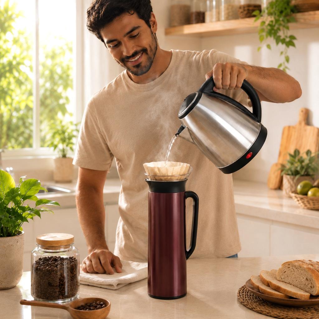 Chaleira Elétrica 1.8Lts 1000W 127V Inox