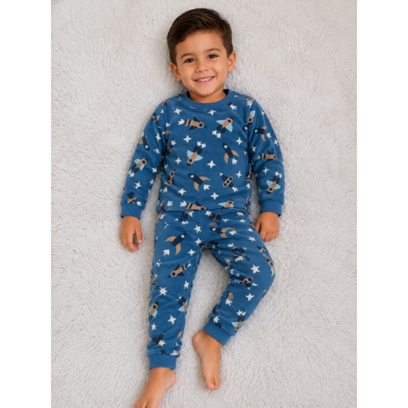 Pijama Infantil Soft Inverno Quentinho