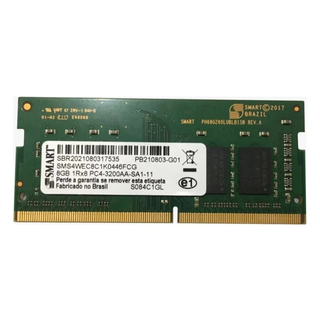 Memoria Smart Ddr4 8gb 3200 mhz SMS4WEC8C1K0446FCG Notebook sodimm