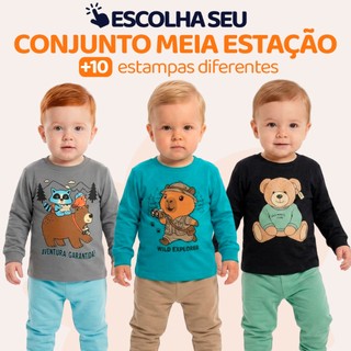 Conjunto, Meia Estação, Bebe, Meninos, Baby, Camisa, Manga Longa, Calça, Moletom, Roupa d…
