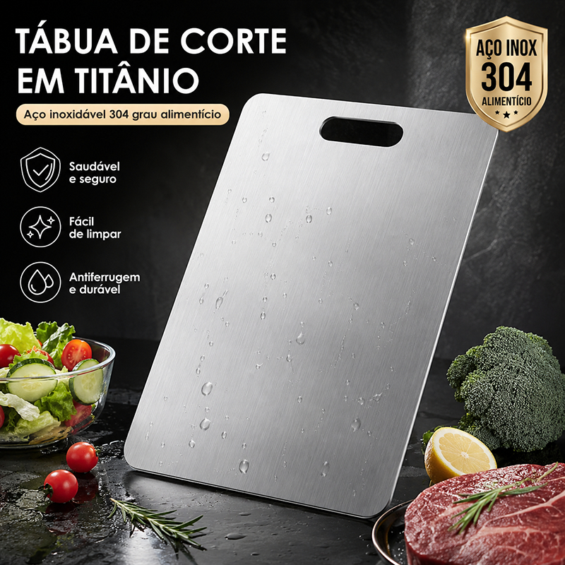 Tábua De Corte 304 Aço Inoxidável Tábua de Corte Antibacteriana À Prova De Mofo 46*30cm Coisas Para Cozinha