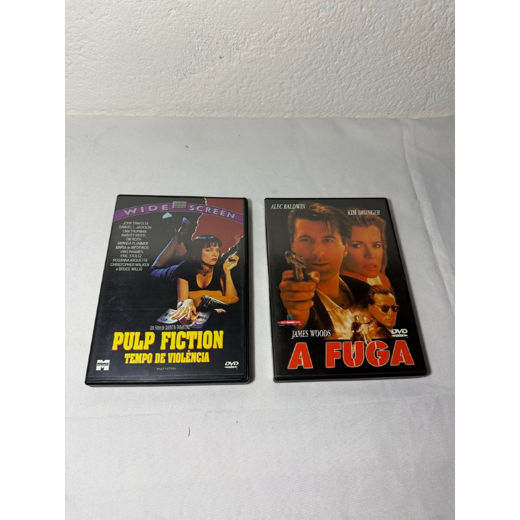 DVD Pulp Fiction + A Fuga Originais Quentin Tarantino