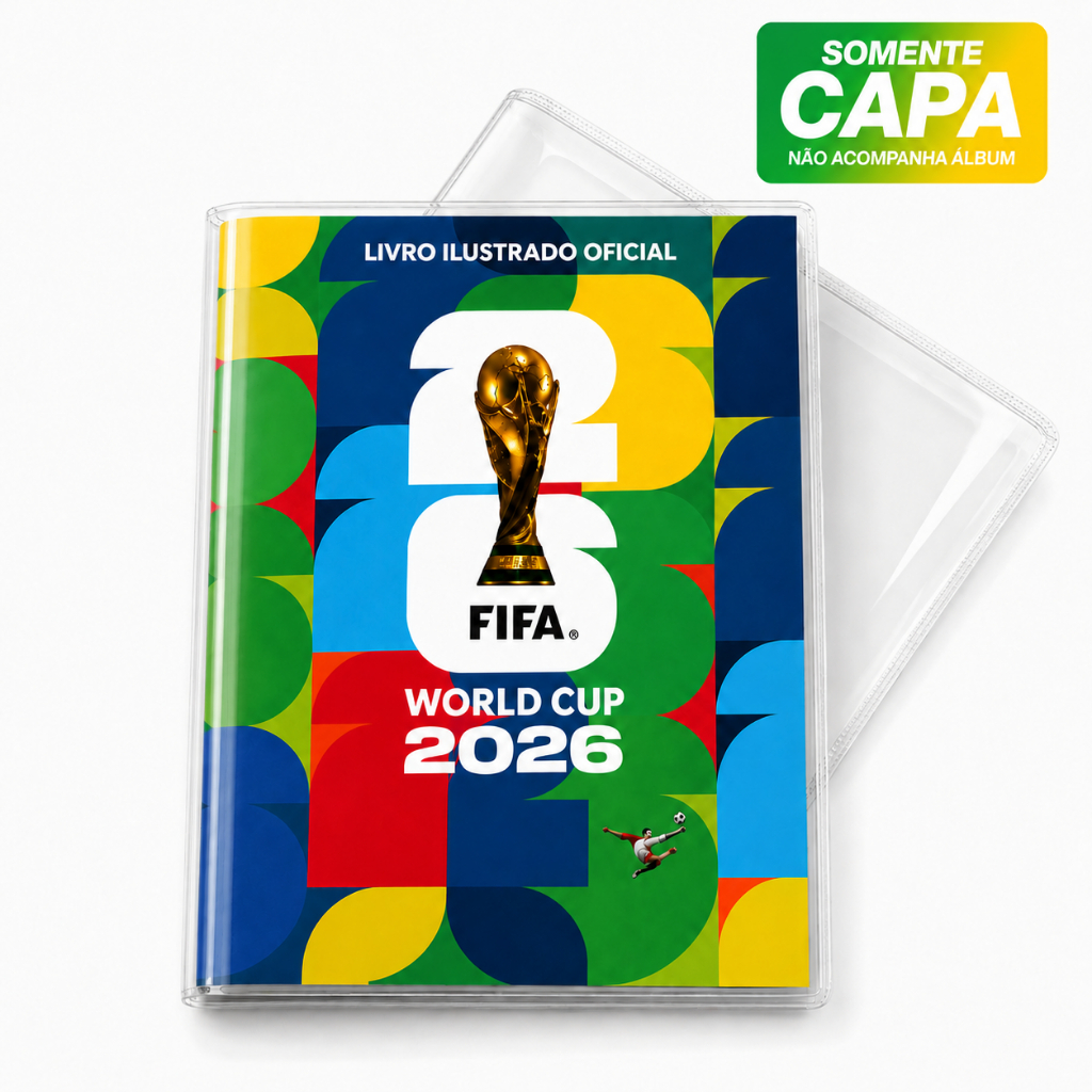Capa Plástica Protetora Para Álbum Copa Do Mundo 2026 Proteção Álbum Fifa