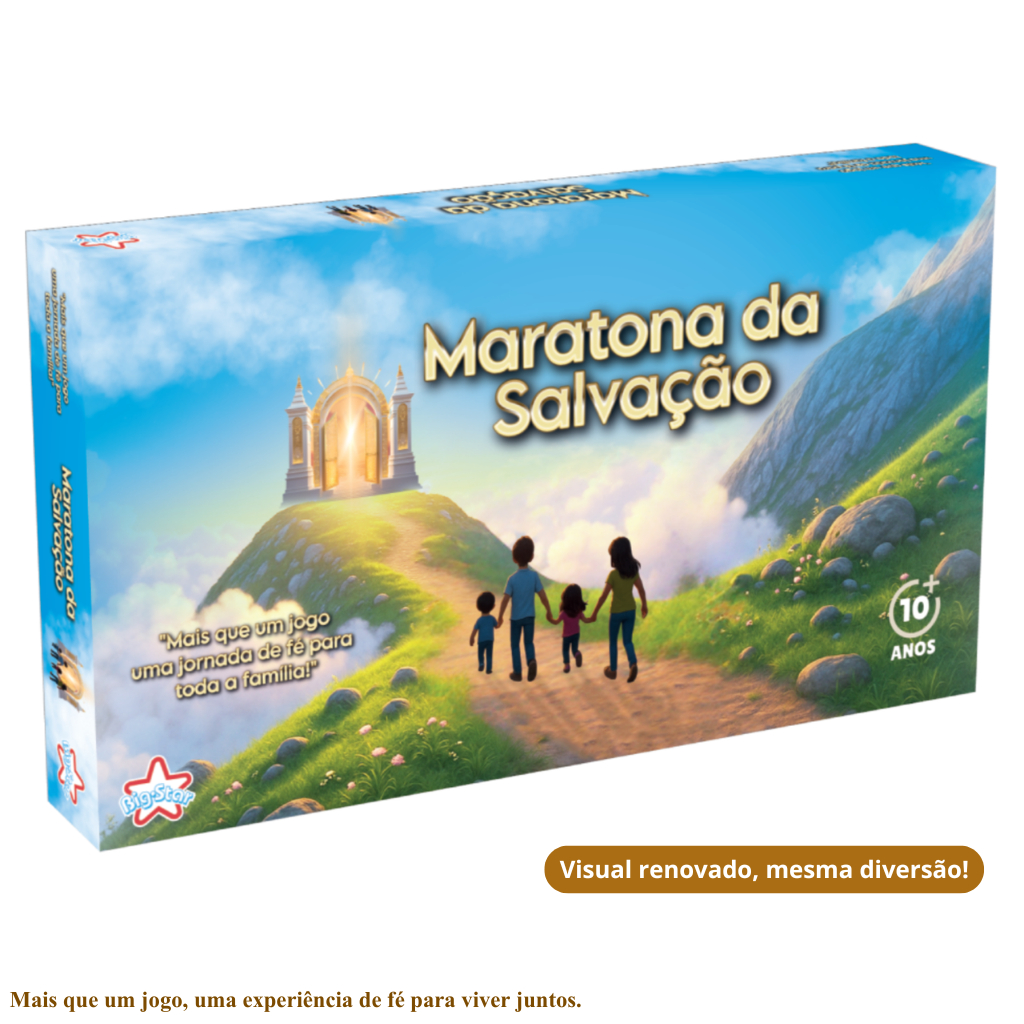 Jogo de Tabuleiro Educativos Maratona Da Salvação - Big Star Embalagem renovada