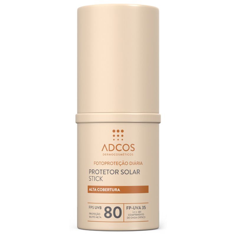 Adcos Fotoproteção Diária Stick FPS 80 NUDE - Protetor Solar Facial