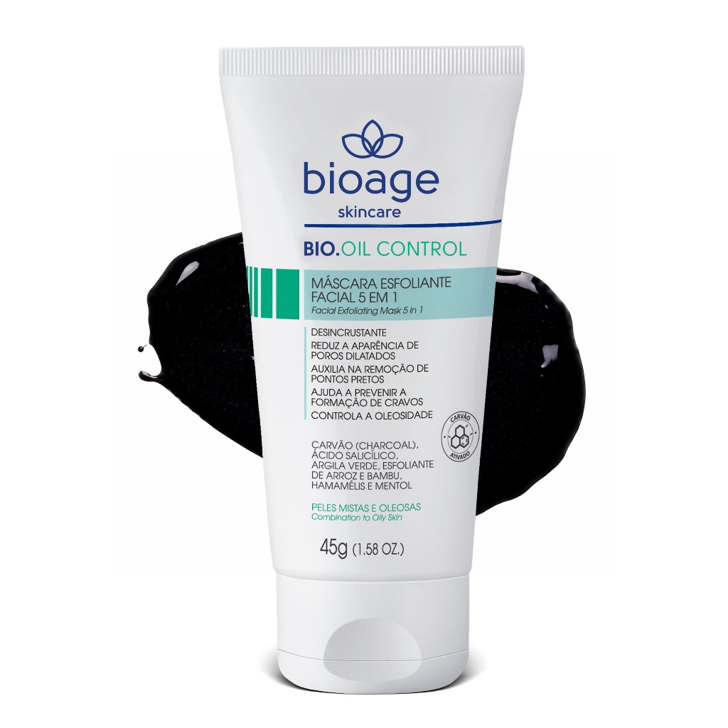 Bioage Bio-Oil Control Máscara Esfoliante Facial 45g