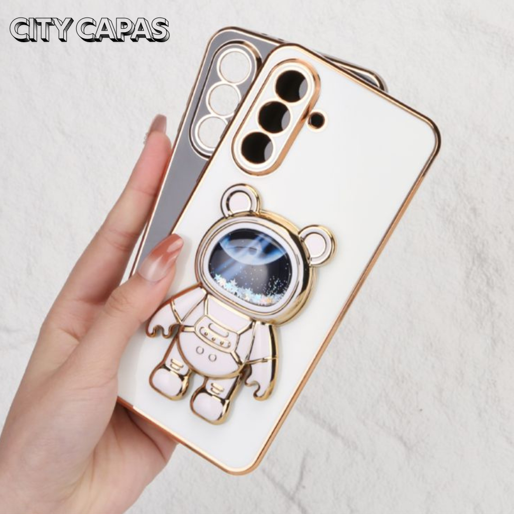 City Capas - Capinha Samsung A73 A53 A33 A23 A13 A03 A72 A52 A32 A22 A12 A02 com Suporte Astronauta