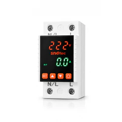 Relé Protetor de Tensão 127V + 127V Bifásico 220V 63A - Snetec SPTL2-100
