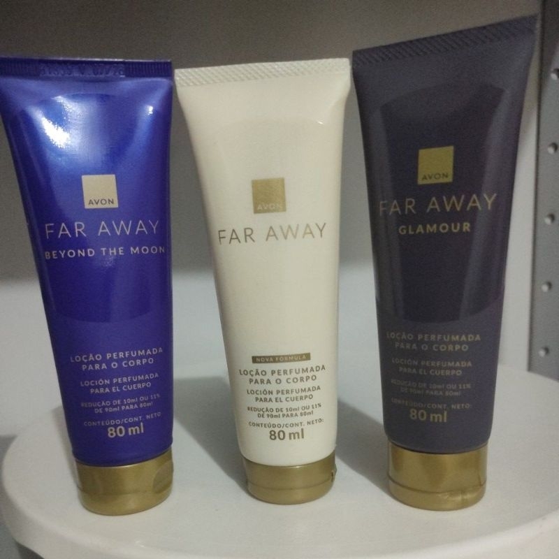 kit Far Away Loção hidratante Perfumado Avon