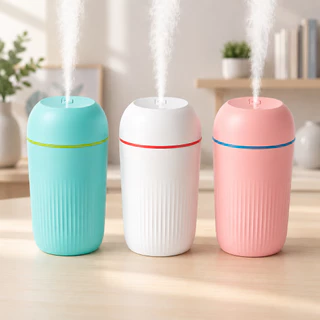 Umidificador De Ar Ambiente 400ml Difusor Ultrassônico Aromatizador LED Bivolt Silencioso Portátil p